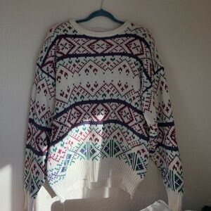 Cozy Multicolor Patterned Sweater